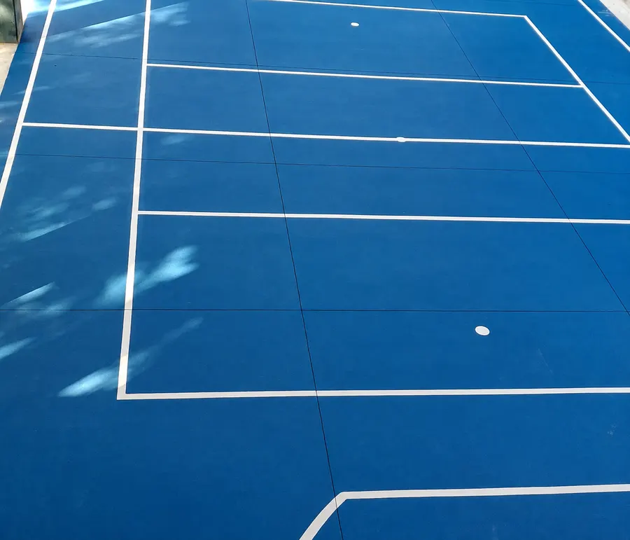 Piso de concreto com acabamento uniforme